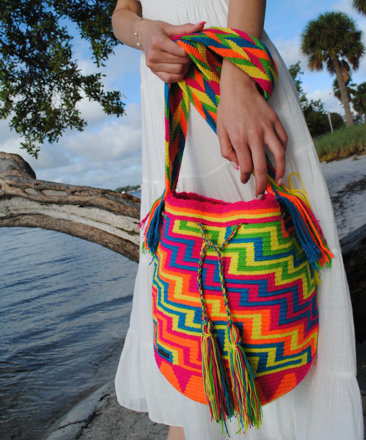 Multicolored Medium Bag