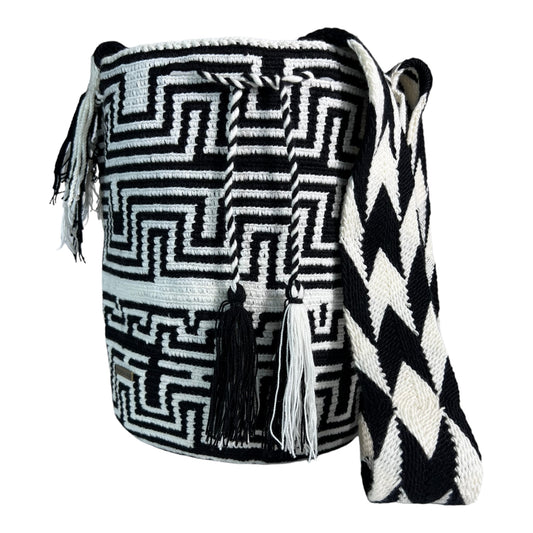 Black and White Medium Bag